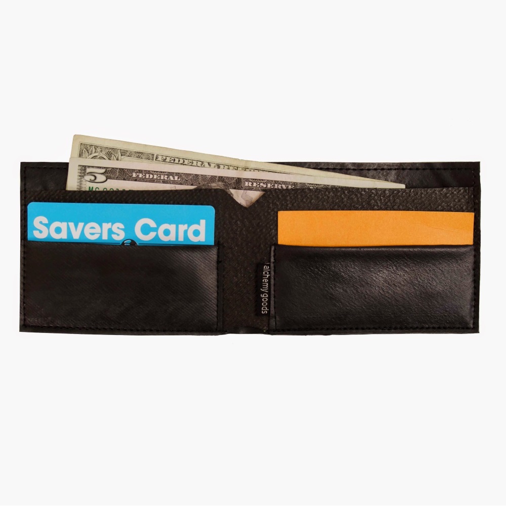 Alchemy Goods Recycled Denny Wallet - Black/Green